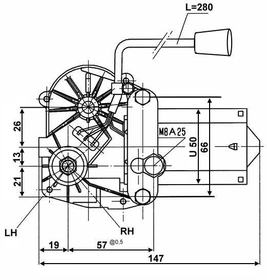 Wischermotor   12V   105°