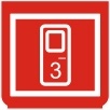 Symbol Öffner für Tür 3  (0°)