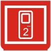 Symbol Öffner für Tür 2  (0°)